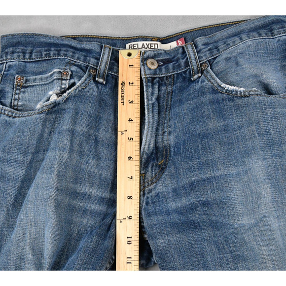 Levis Jeans 559 Mens 33x30 (32x28 Meas) Relaxed Straight Blue Denim - Picture 11 of 11